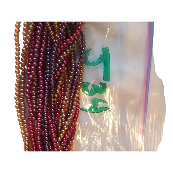 Unbranded Faux Pearl Multi-Strand Colorful Necklace Luxury Stylish Elegant - Picture 5 of 5